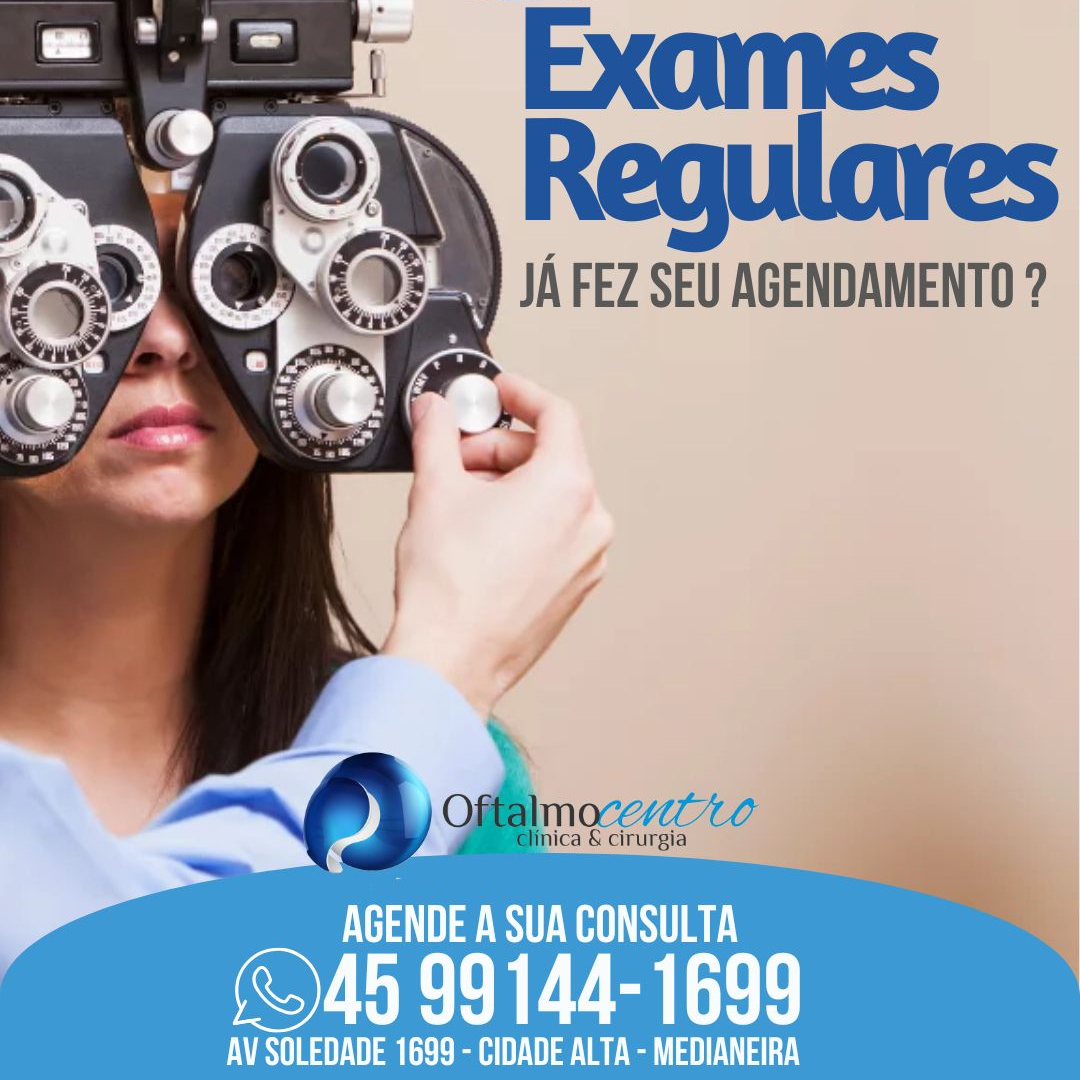 Exames regulares-Já agendou o seu ?