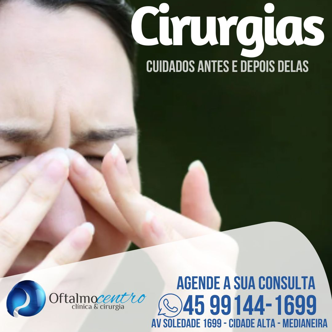 Cirurgias-Cuidados antes e depois delas