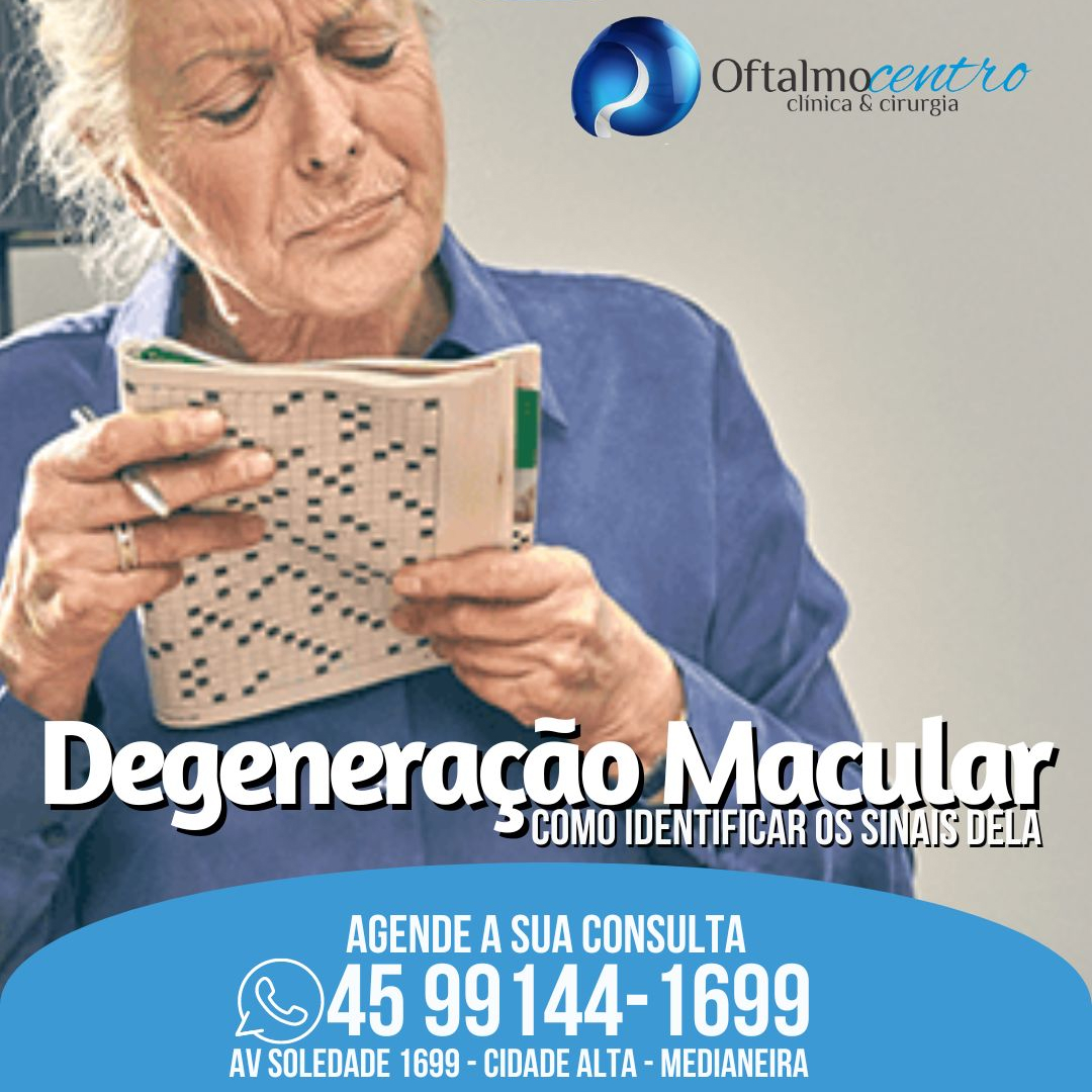 Degeneração Macular-Atenção nos sinais
